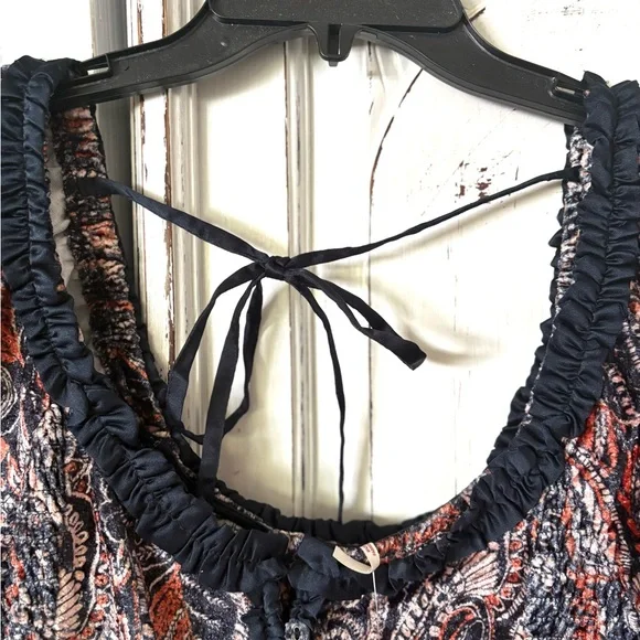 Free people cropped long sleeve m shirt NWT - Picture 2 of 15